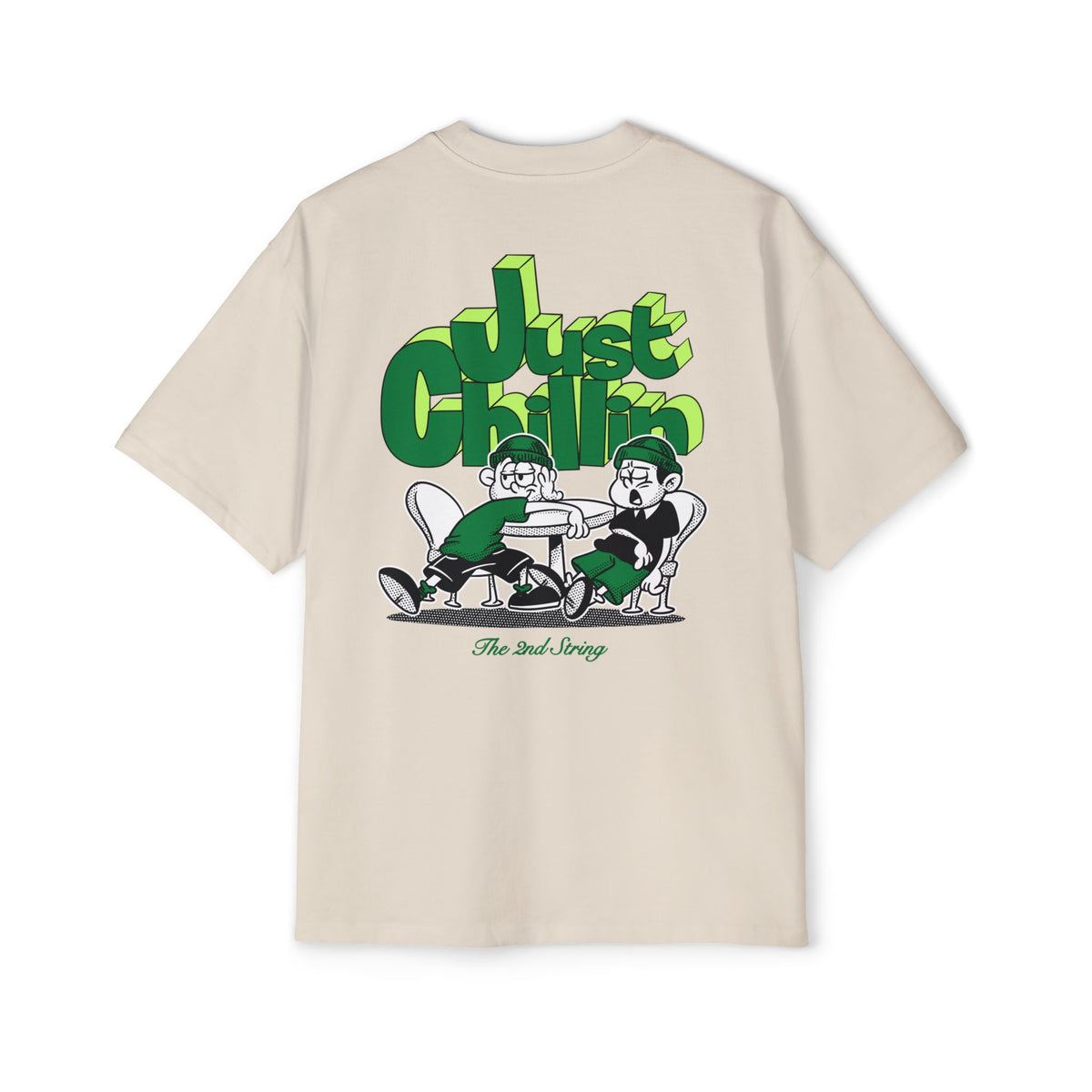 Just Chillin' Green Oversized Tee – The 2nd String