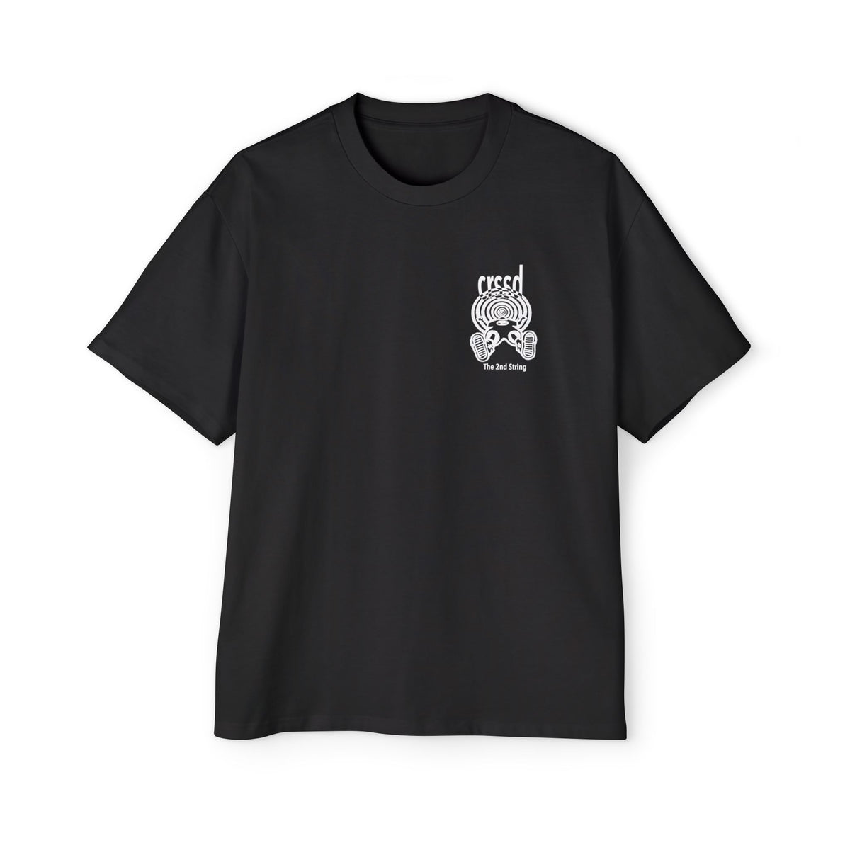 CRSSD Oversized Tee (White Graphic) – The 2nd String