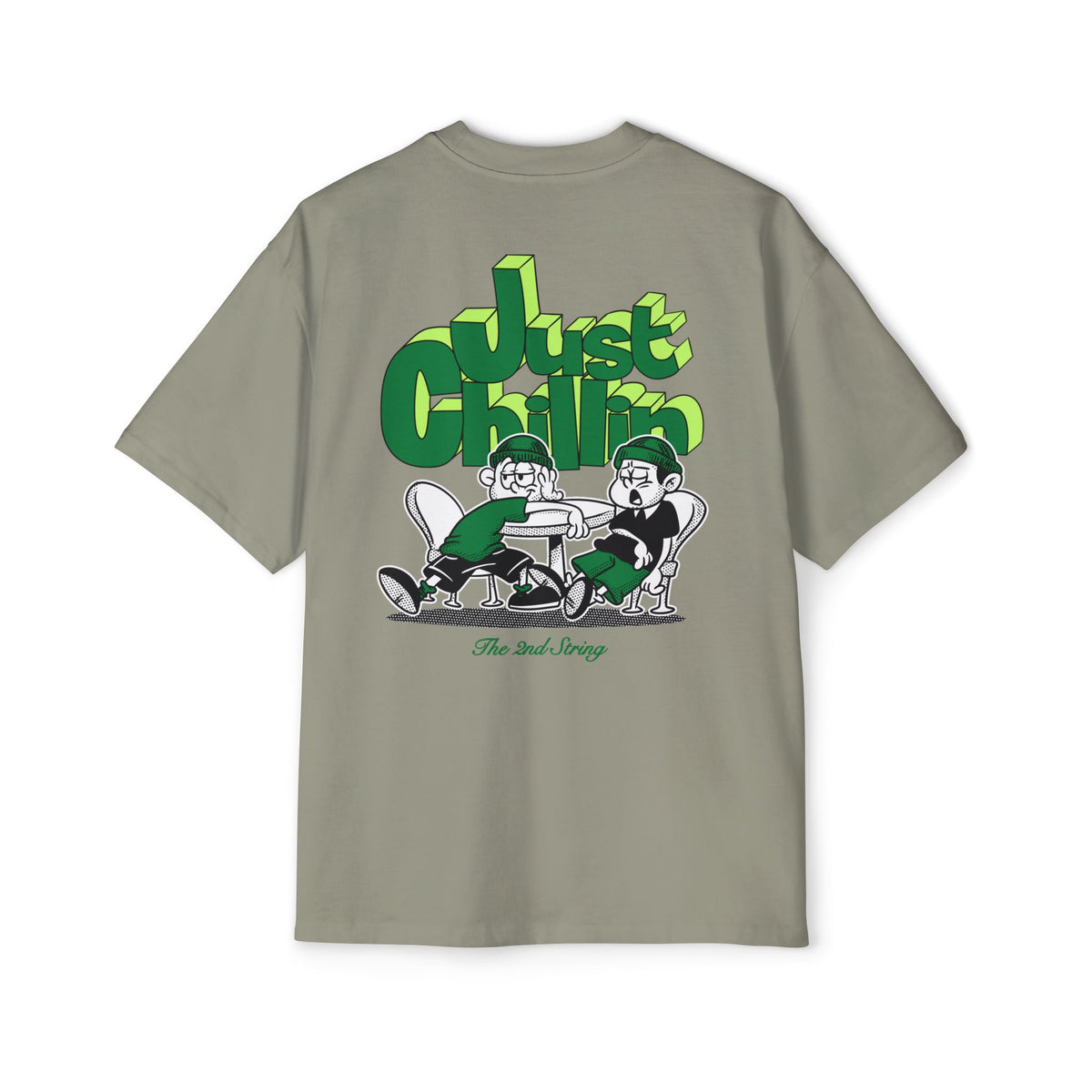 Just Chillin' Green Oversized Tee – The 2nd String