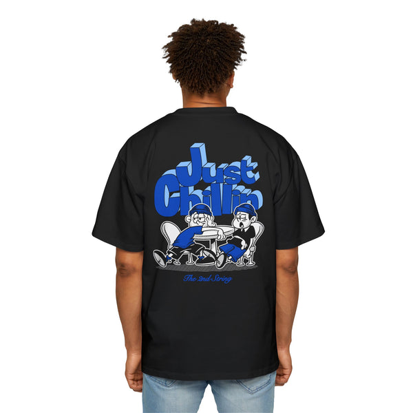 Just Chillin' Blue Oversized Tee