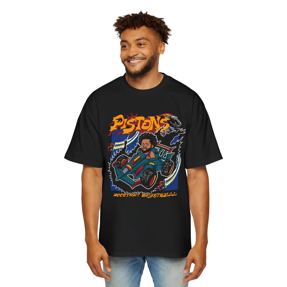 Pistons Grand Prix Oversized Tee – The 2nd String
