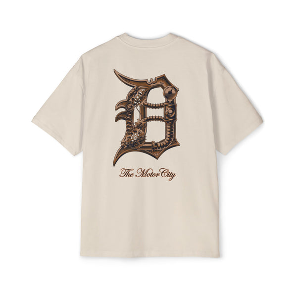 Old English Gears Bronze Oversized Tee