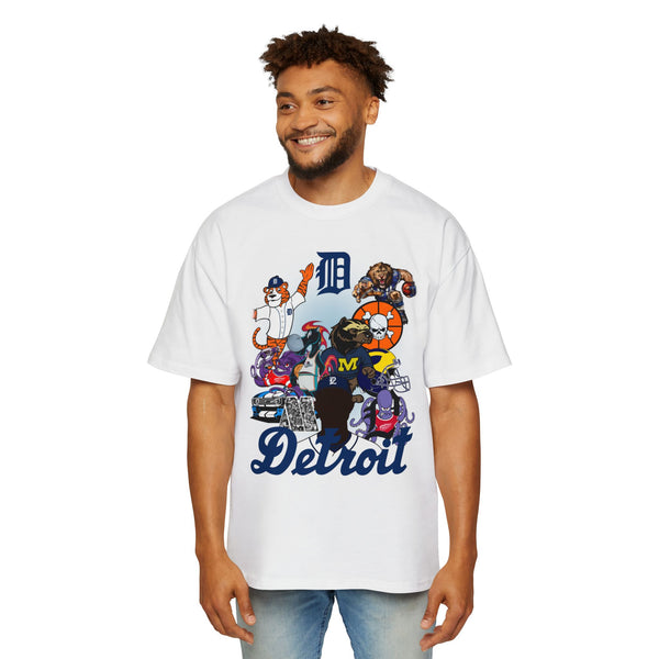 Detroit Mascots Tee Blue