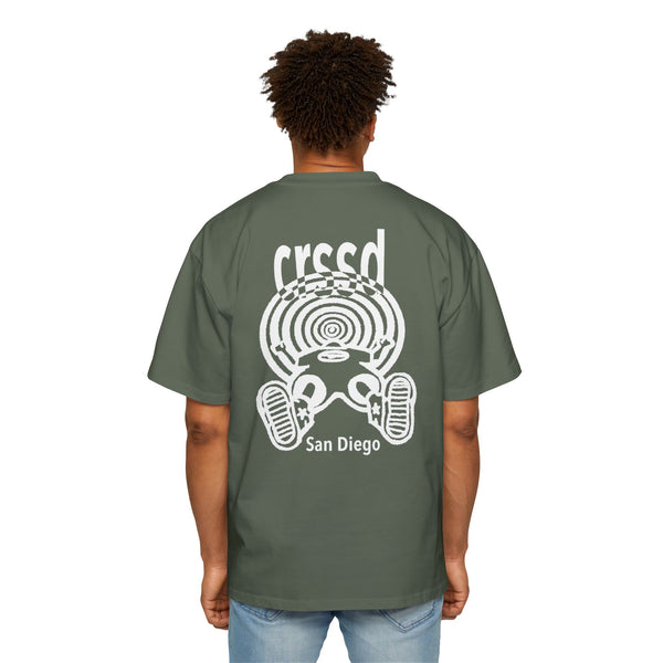 CRSSD Oversized Tee (White Graphic)