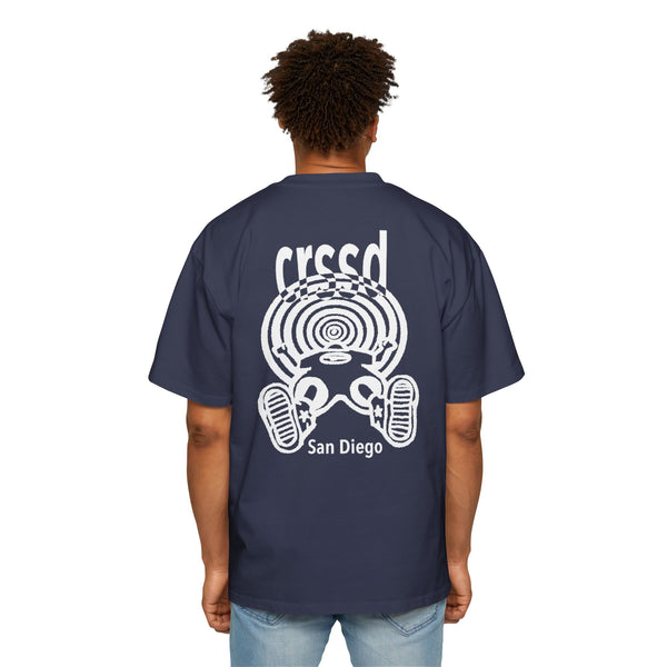 CRSSD Oversized Tee (White Graphic)
