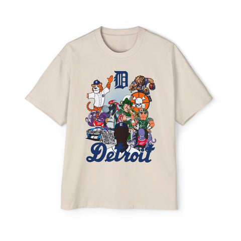 Detroit Mascots Tee Green