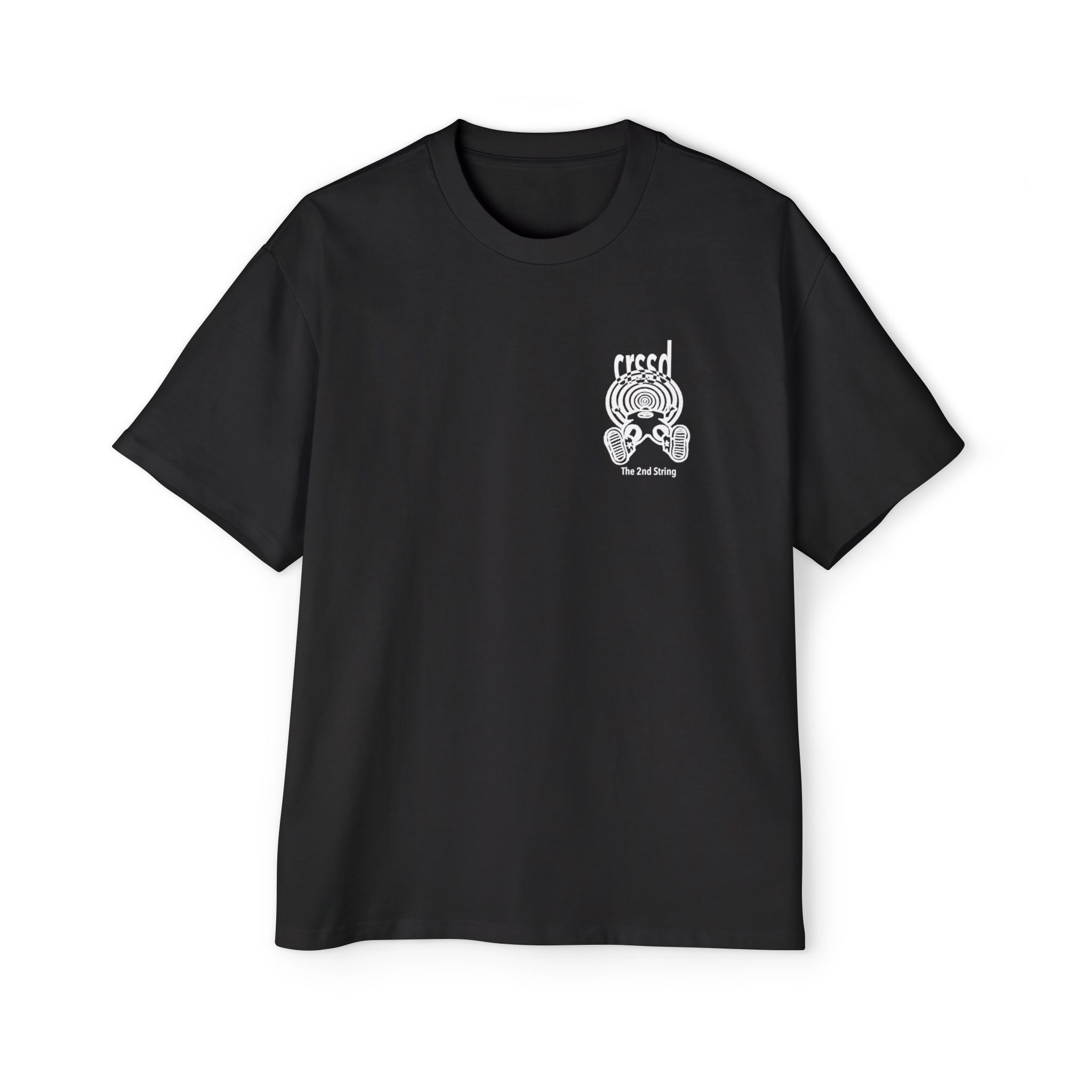 CRSSD Oversized Tee (White Graphic) – The 2nd String