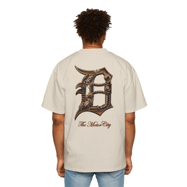 Old English Gears Bronze Oversized Tee