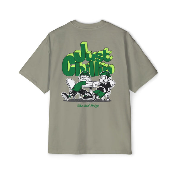 Just Chillin' Green Oversized Tee