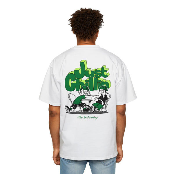 Just Chillin' Green Oversized Tee