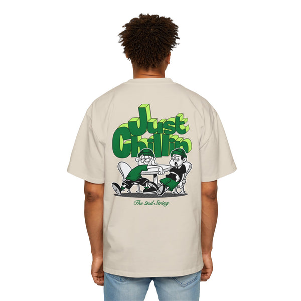 Just Chillin' Green Oversized Tee