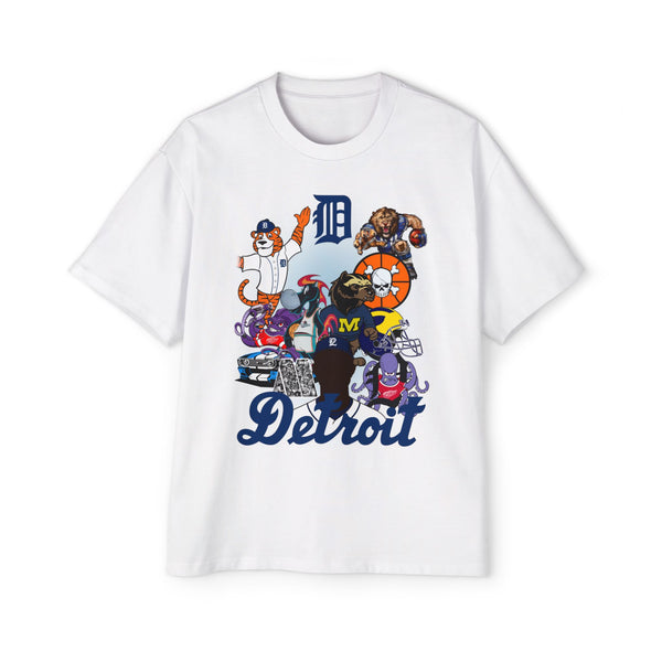 Detroit Mascots Tee Blue